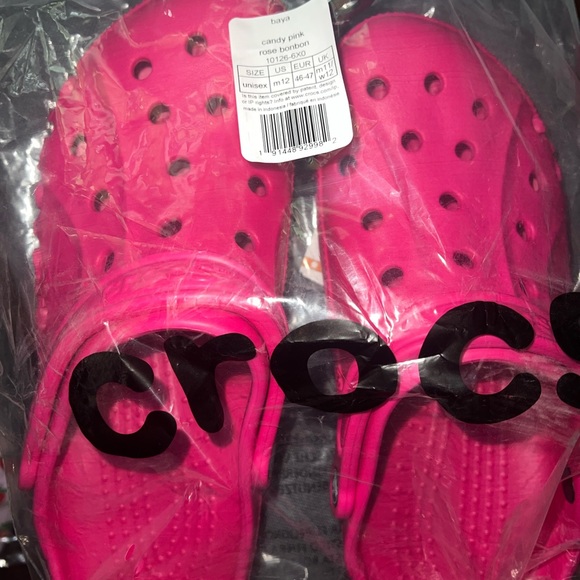 CROCS Other - NWT crocs candy pink mens size 12